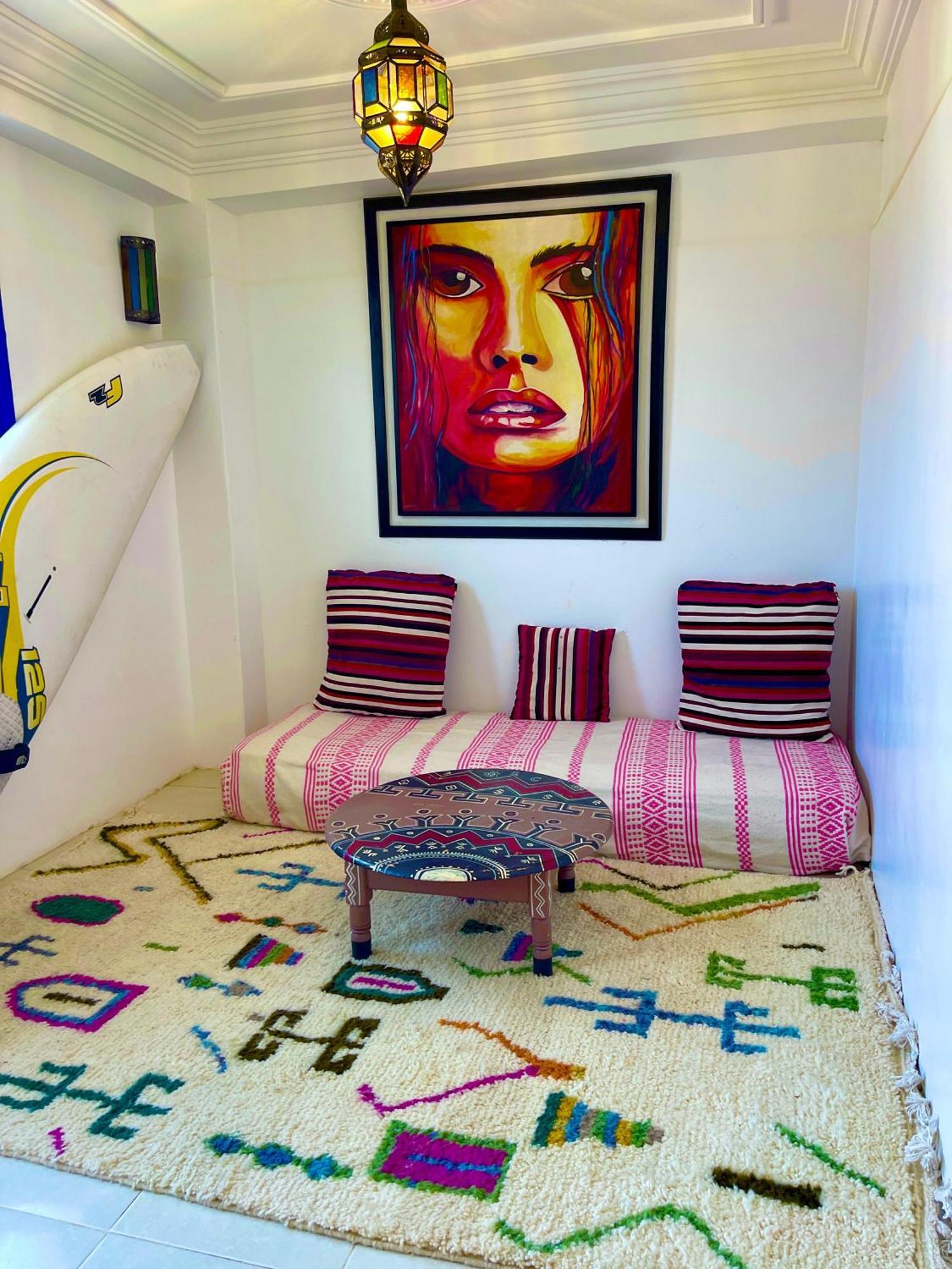 Surf & Salsa Ocean House Bed and Breakfast Tamraght Exteriör bild