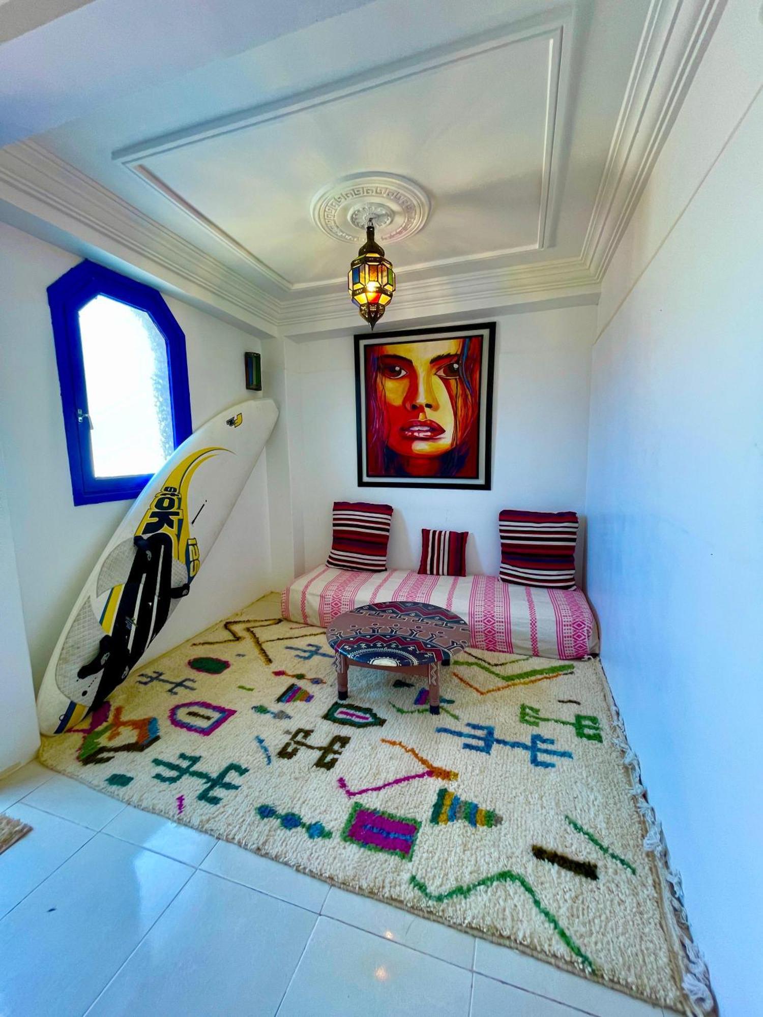 Surf & Salsa Ocean House Bed and Breakfast Tamraght Exteriör bild