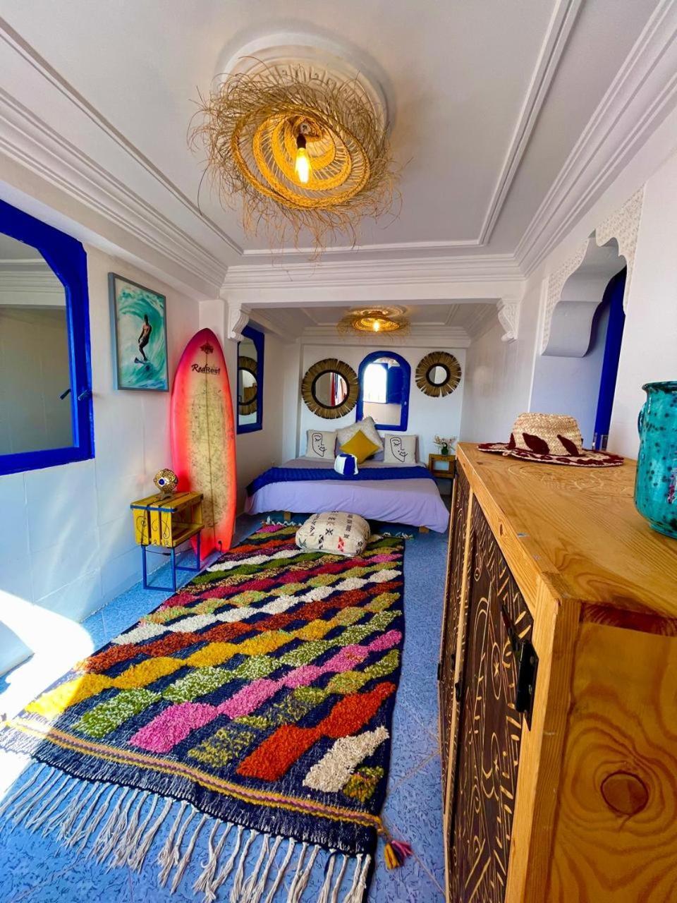 Surf & Salsa Ocean House Bed and Breakfast Tamraght Exteriör bild